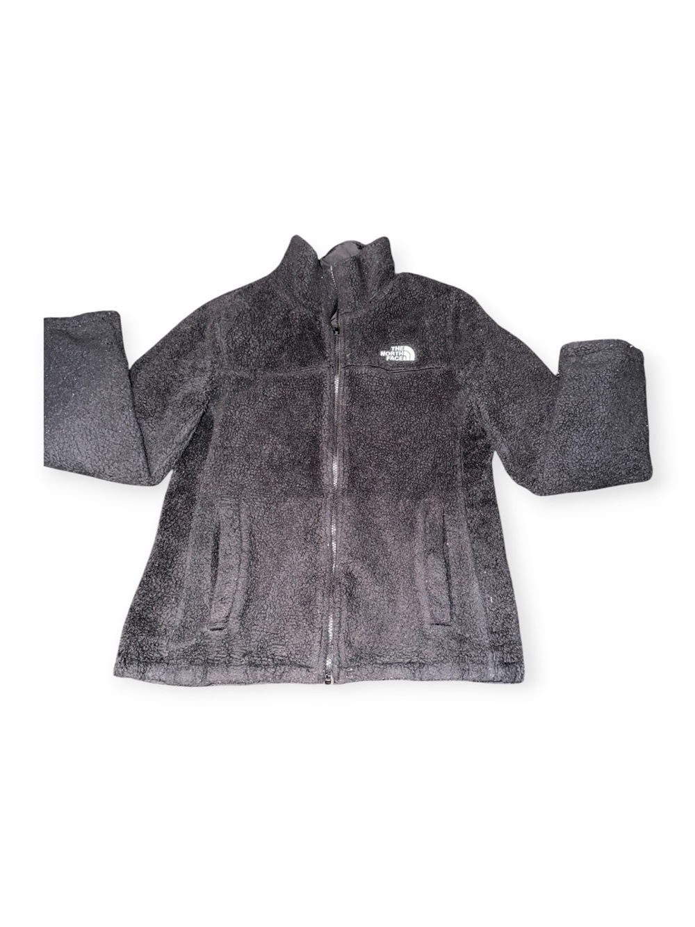 North Face Osito Full-Zip Fleece Jacket Charcol Gray Black size unknown